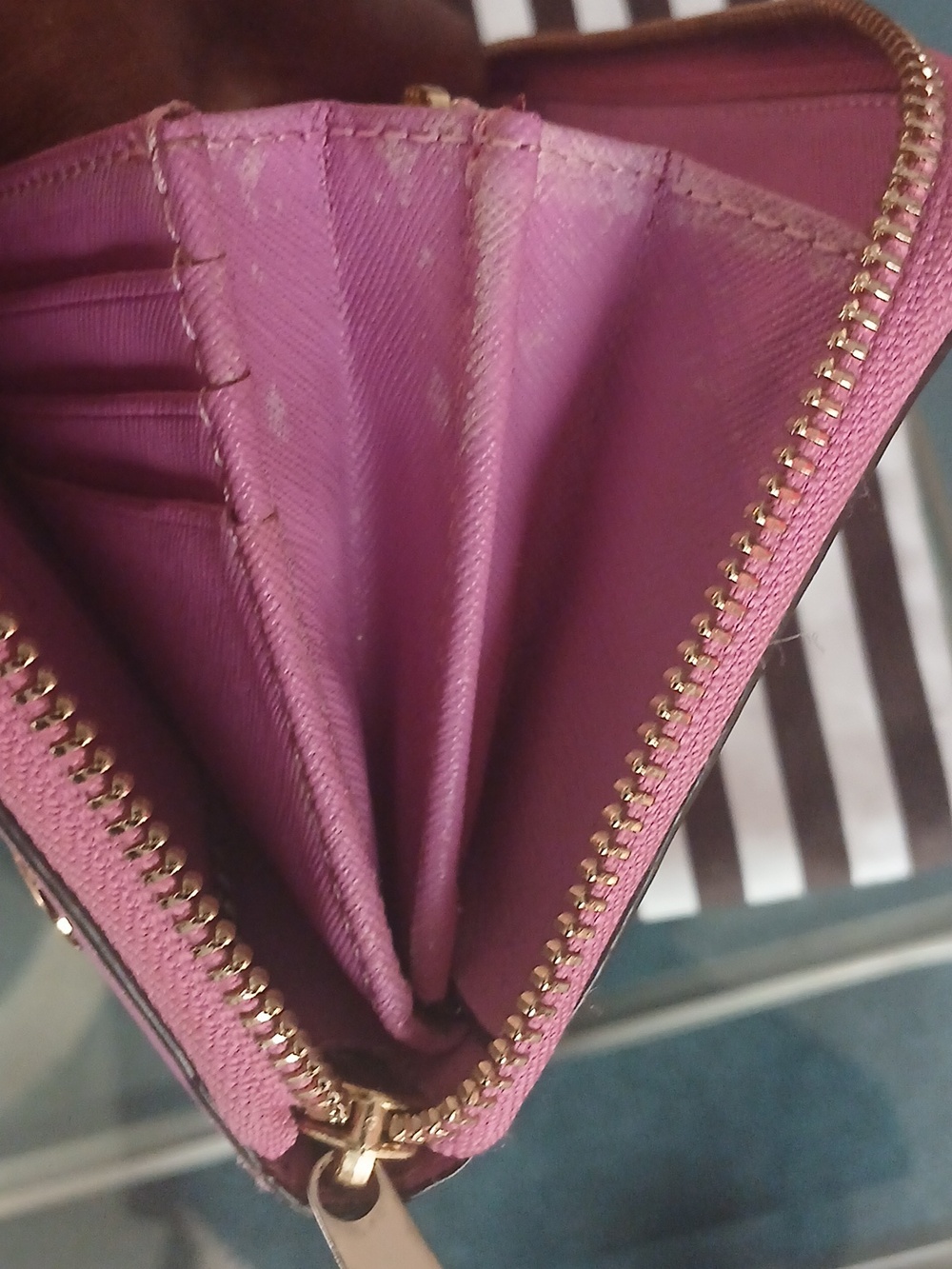 henri bendel pink grommet tote with matching wallet - Picture 12 of 16